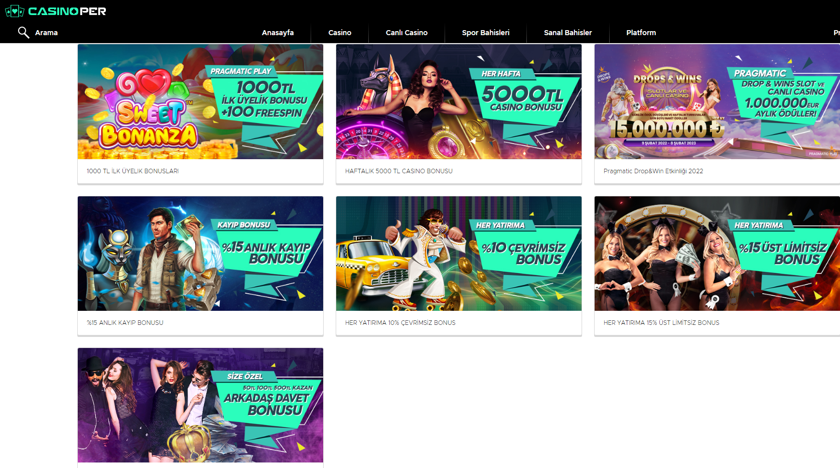 Casinoper Bonusları