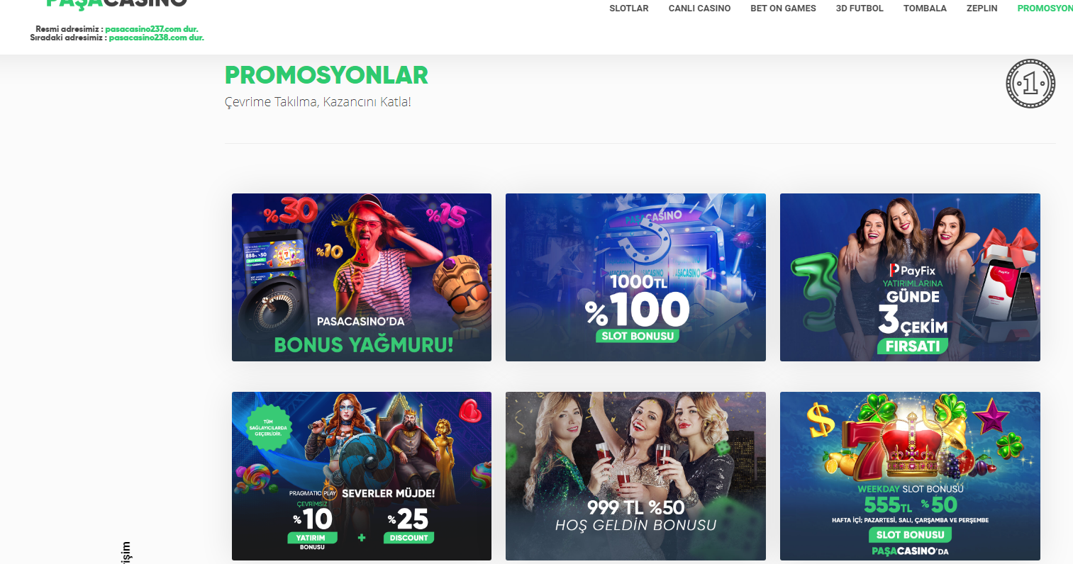 Paşacasino Bonusları