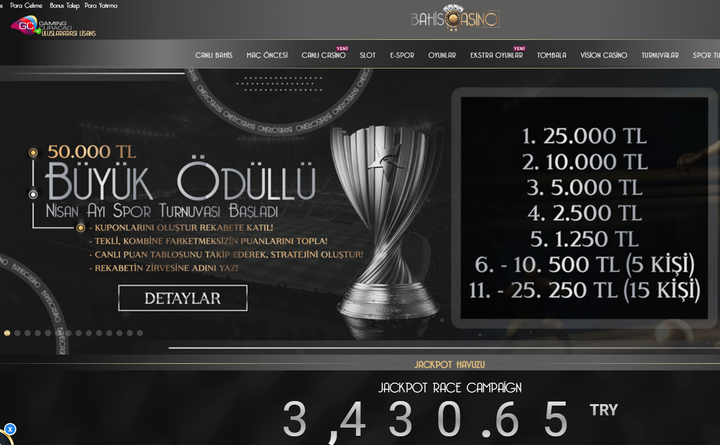 Bahiscasino Ana Sayfası