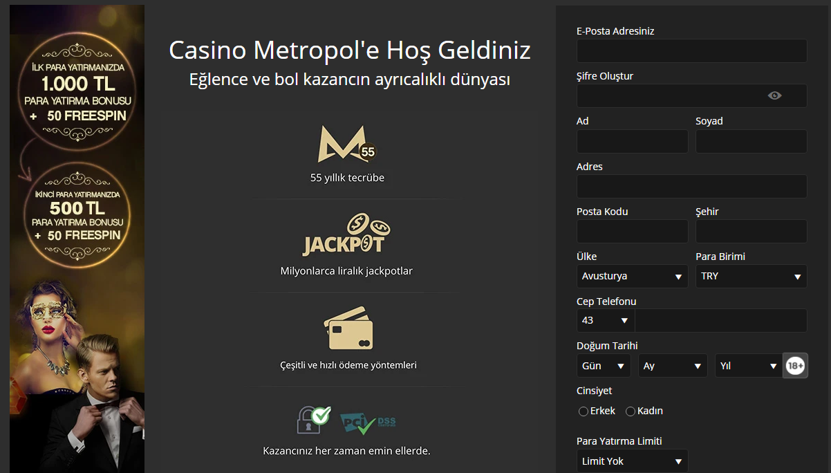 Casino Metropol Giriş Sayfası