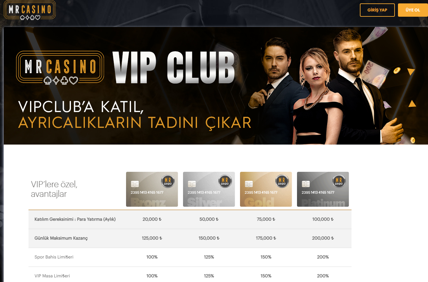 MrCasino VIP Üyelik